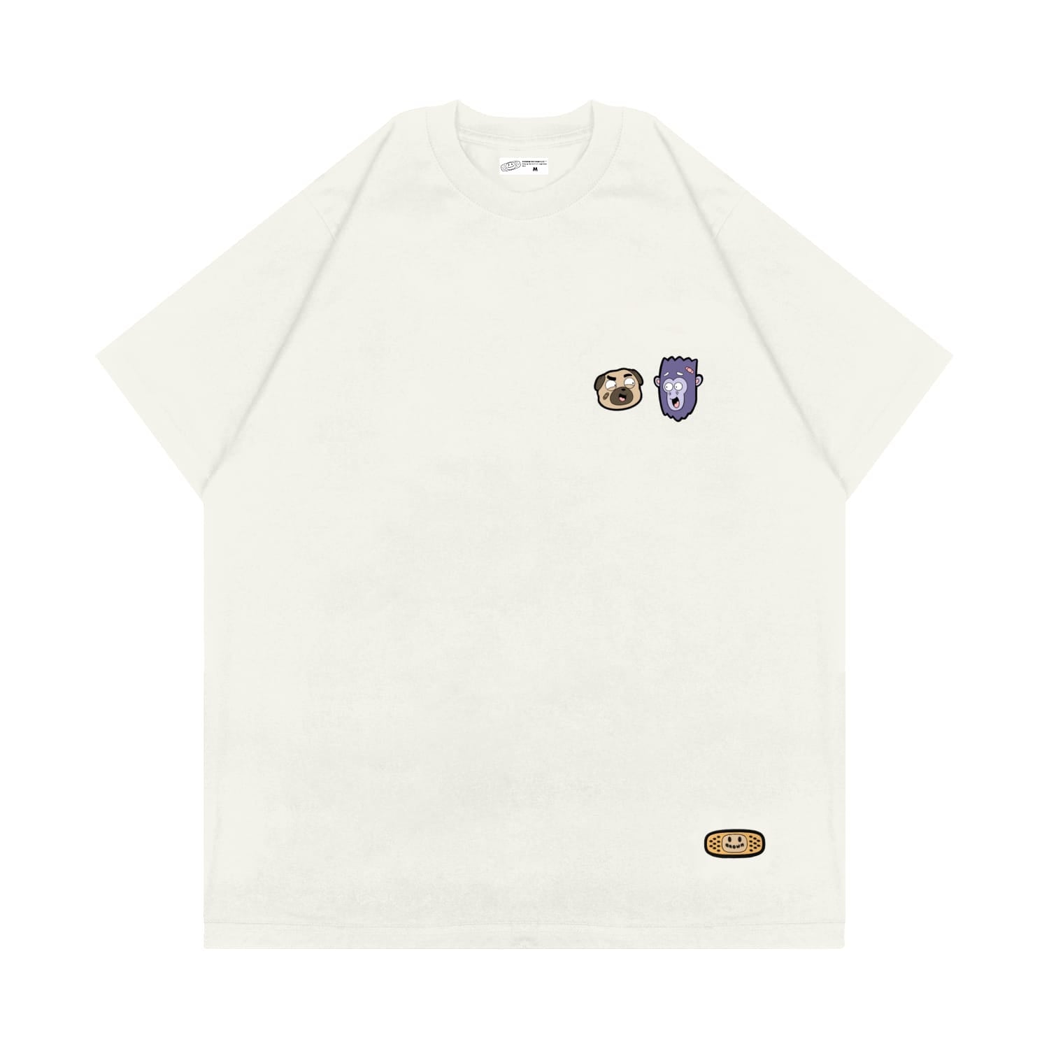 BUTT BROTHERS T-SHIRT // WHITE NETRAL