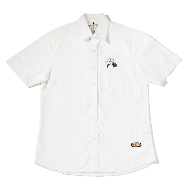 MOCKING BILLY SHORT SLEEVE SHIRT // BROKEN WHITE