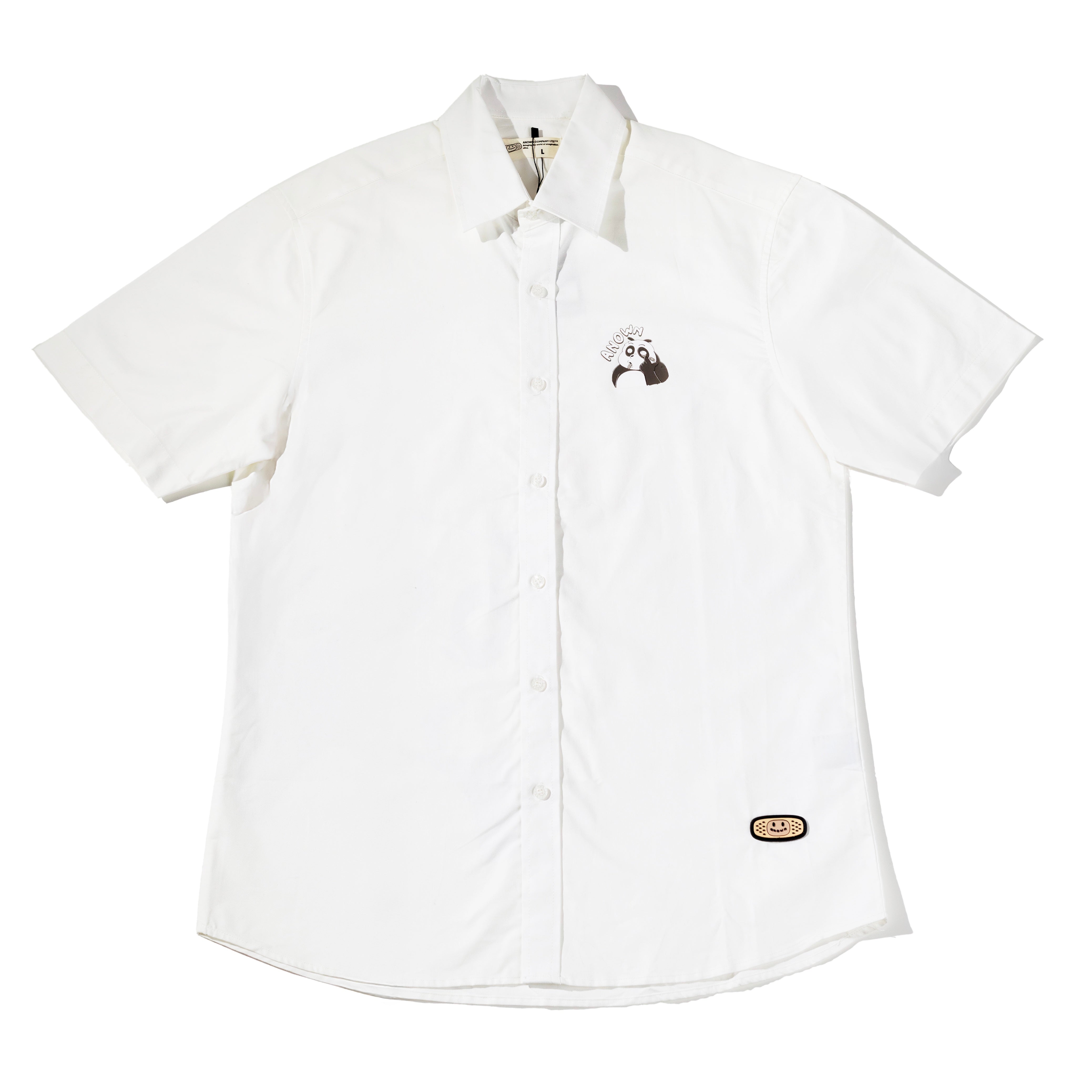 MOCKING BILLY SHORT SLEEVE SHIRT // BROKEN WHITE