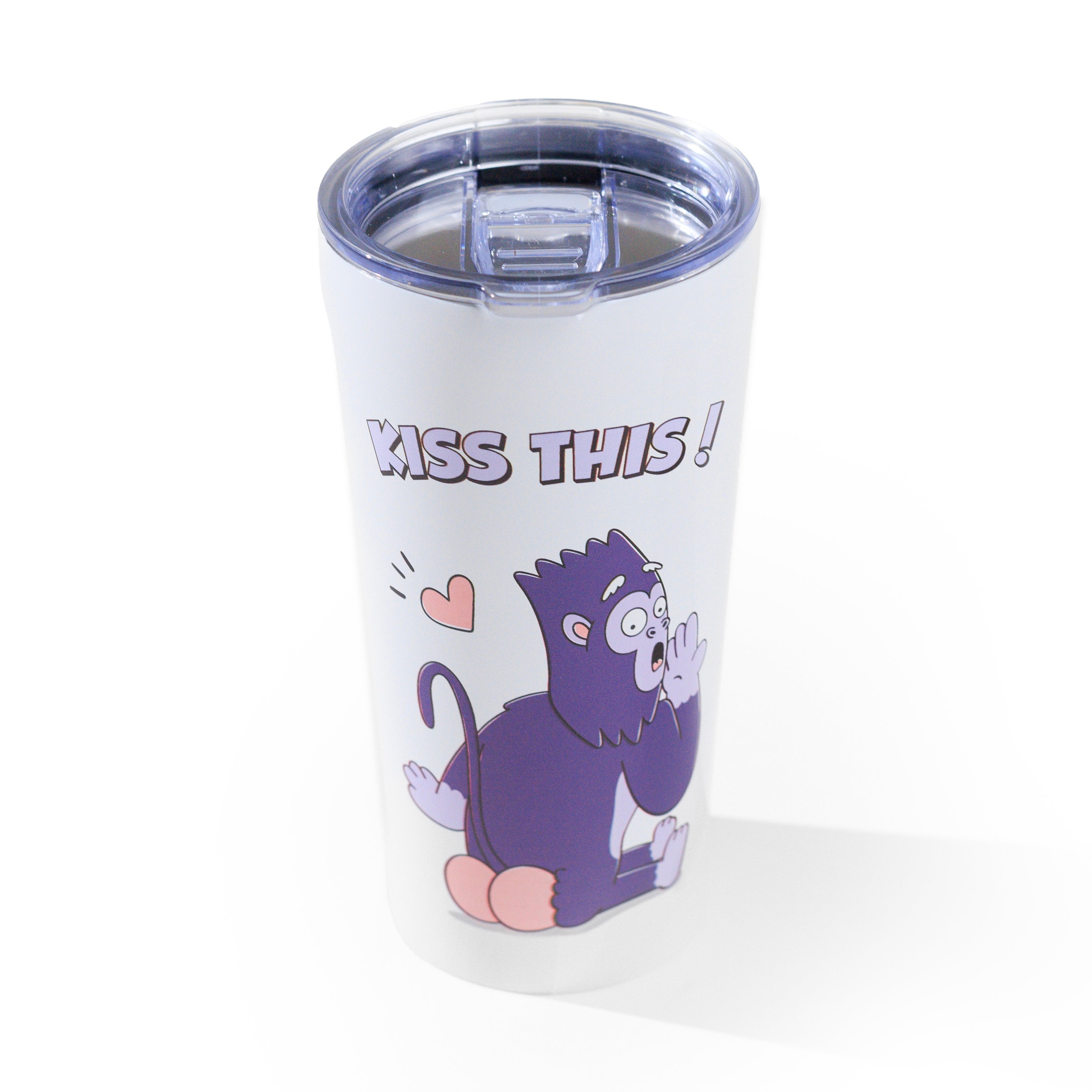 KISS THIS TUMBLER // WHITE