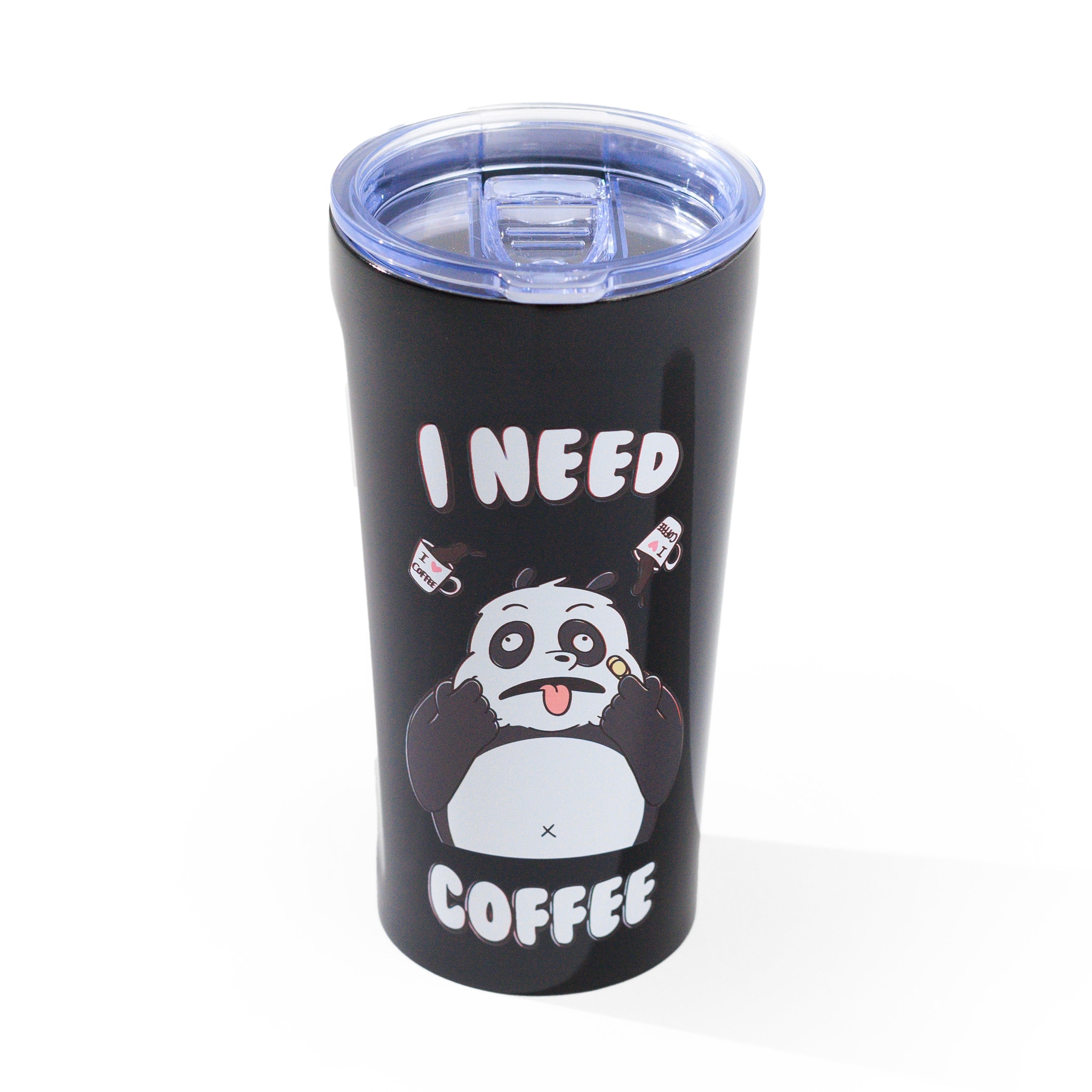 I NEED COFFEE TUMBLER // BLACK