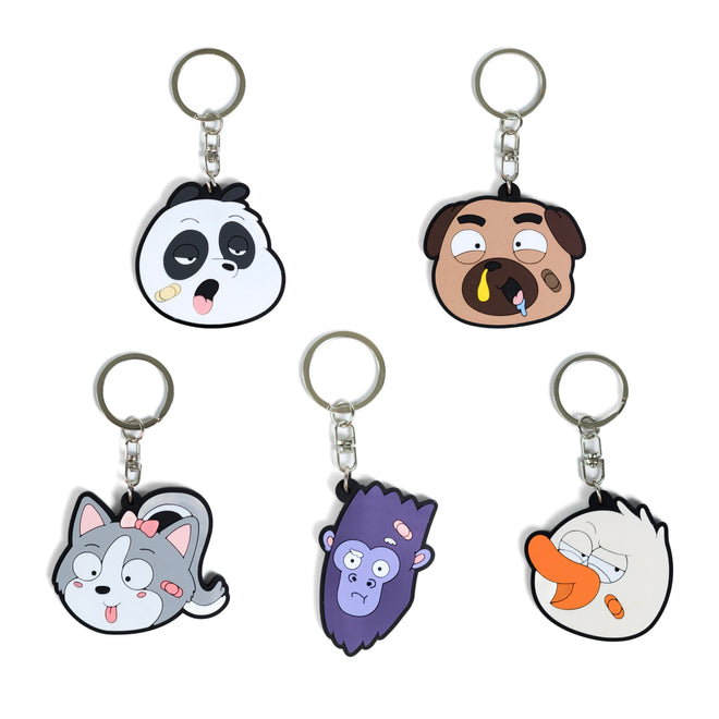 ANOWN BUDDIES KEYCHAIN RUBBER
